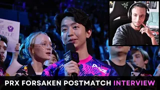 PRX f0rsakeN Post Match INTERVIEW After Eliminating TEAM HERETICS. FNS Reacts