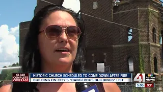 Fire destroys abandoned church in East Bottoms