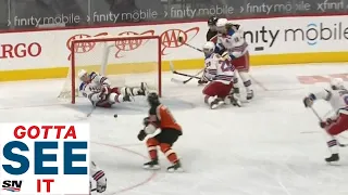 GOTTA SEE IT: Adam Fox Makes Series Of Incredible Saves With Rangers' Net Empty