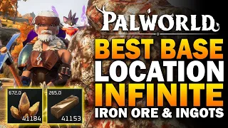 Palworld INFINITE Ore & Ingot Farm  - Palworld Best Base Location