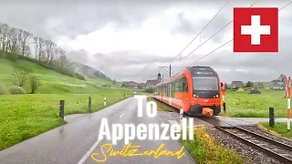 Driving in Switzerland in May 2023 from Wasserauen to Appenzell .