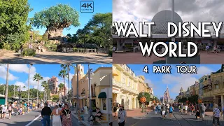 Walt Disney World 4 Park Tour | Magic Kingdom, Epcot, Hollywood Studios and Animal Kingdom 4K
