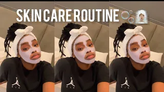 Detailed skin care routine 🧖🏽‍♀️🫧 | For that glossy finish 👀 | SOUTH AFRICAN YOUTUBER🇿🇦