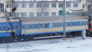Тепловоз ТЭП70-0208 на станции Гомель-Сортировочный-Чётный