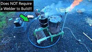 Building a No-Weld Woodgas Generator! (A Functional Gasifier Built W/ a Hand Drill and Grinder?!)