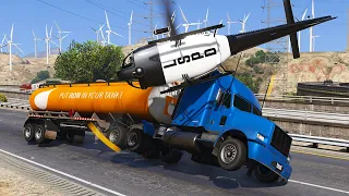 Realistic Helicopter Crashes During Emergency Landing GTA 5