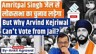 Jailed Khalistani leader Amritpal Singh to contest election. But why Arvind Kejriwal can't Vote?