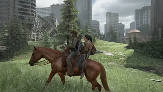 The Last of Us Part II - Seattle Downtown Relaxing Horse Riding