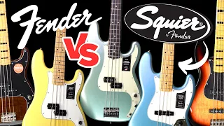 Fender VS Squier BASS GUITARS