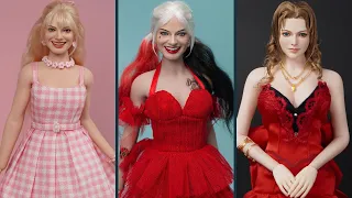 Harley Quinn Doll ~ Barbie Makeover Transformations ~ Barbie Hacks To Look Like Famous Celebrities