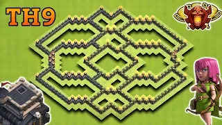 TOWN HALL 9 (TH9) HYBIRD BASE 2018 | TH9 TROPHY / FARMING BASE 2018 | CLASH OF CLANS