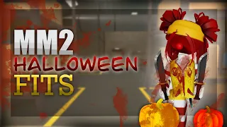 PLAYING MM2 WITH SCARY HALLOWEEN OUTFITS… (Murder Mystery 2)