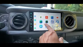 New Joying Car Stereo with Android 12 installation on 2020 Toyota Tacoma