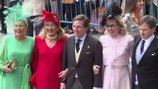 Los invitados llegan a la boda del alcalde de Madrid, José Luis Martínez - Almeida