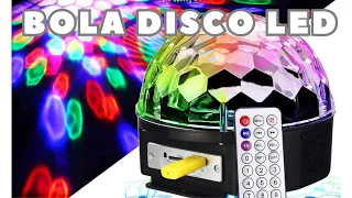 🎧 Bola Disco Bluetooth Led Ritmica Usb, Micro Sd