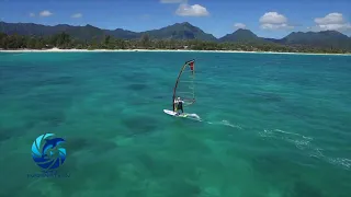 WIND FOIL SURFING KAILUA BEACH, OAHU, HAWAII