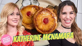Katherine McNamara MAKES Pineapple Upside Down Pancakes