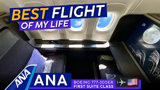 ANA 777 First Class Trip Report【Tokyo to New York】✨ BEST Flight of My Life! ✨