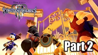 Kingdom Hearts 3 [PS4 PRO] English Walkthrough Part 2 - Olympus (No Commentary)