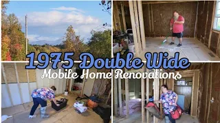 Renovation updates in our 1975 Double Wide / Drywall issues / Mobile Home Renovations