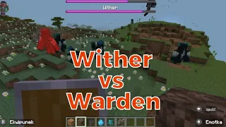 Minectaft Wither vs Warden & dwie bazy - która lepsza?