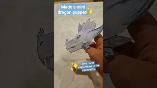 I made a mini paper dragon! #fypシ #paperdragon #viral #like