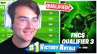 I QUALIFIED in FNCS Week 3 in Fortnite... (Full Tournament)