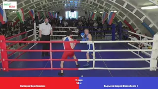 56 кг Кастеров Марк  ГТУ «Военмех») vs Пырысев Андрей (кола бокса № 1)