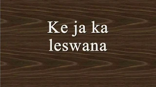 Setswana lessons : how to use "...with..." in the Tswana language