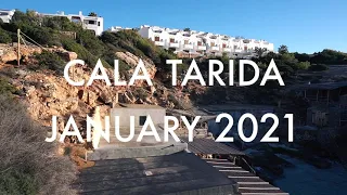 Cala Tarida Ibiza - A chilly sunset in January