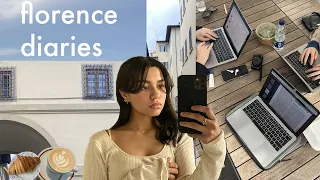 alone in florence - uni vlog, productive days, exploring the city, going out, cafe study