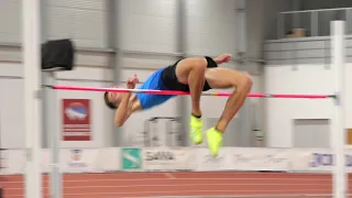 Slavko Stević (SRB) High Jump 213 cm cm 1st Place VIII Memorijal Mihajlo Mika Švraka Beograd 2023