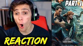 Jurassic World: Fallen Kingdom (2018) Movie REACTION!!! - Part 1 - (FIRST TIME WATCHING)