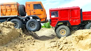 OFF-ROAD BATTLE | RC KAMAZ 8x8 vs. RC MAN KAT1 6x6