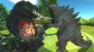 Godzilla x Kong VS Biollante! - Animal Revolt Battle Simulator