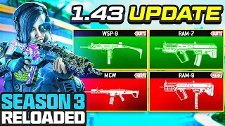 NEW MW3 Update 1.43 CHANGES EVERYTHING in SEASON 3 RELOADED! (WEAPON BUFFS + NERFS) Modern Warfare 3