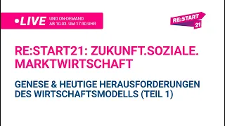 #Re:Start21: Zukunft.Soziale.Marktwirtschaft - Herausforderungen des #Wirtschaftsmodells