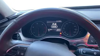 Запуск дизеля в мороз Audi A6 C7 3.0 diesel. -25°