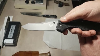 Заточил нож Benchmade Contego.