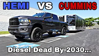 How Good Is This Leveled RAM 2500 HEMI Towing Up 6% Grade? || The Diesel Days May Be Numbered...