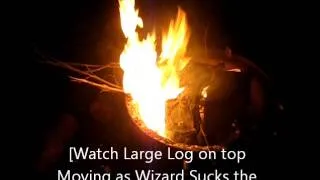 Harry Potter Real Wizard Draws Spell Energy from Fire!