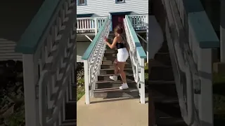 Summer stair shuffle dance!