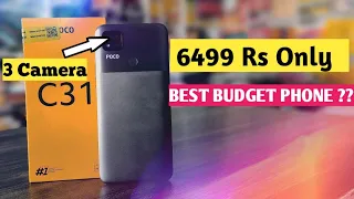 Poco C31 @6499 only | Unboxing & Review Best Budget phone ??