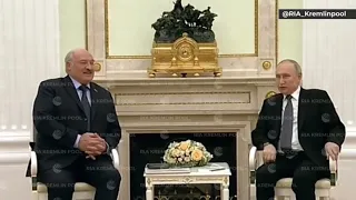 Лукашенко пошутил во время встречи с Путиным