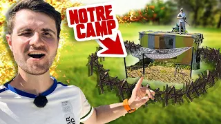 ON A CONSTRUIT UN CAMP DE SURVIVANTS (pour la fin du monde genre)(on y passe une journée)