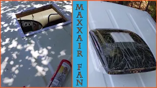 Van Life Build | Ford E350 Stealth Conversion | Maxxair Fan Install | Ep 6