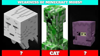 All Minecraft Mob's Weakness In Hindi (Just In 2 Mins!!) (Part 3)