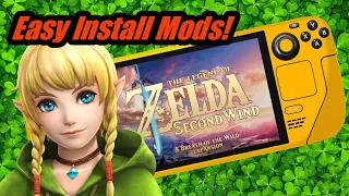 Drag and Drop Zelda BOTW Mods on Cemu WiiU Steam Deck Setup