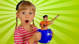 The Crow dropped Pasha into the water Pretend play with Pasha and Alena Compilation for kids