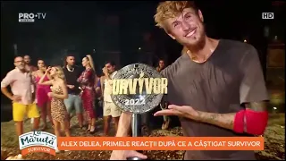 Alex Delea, primele reacții după ce a câștigat Survivor